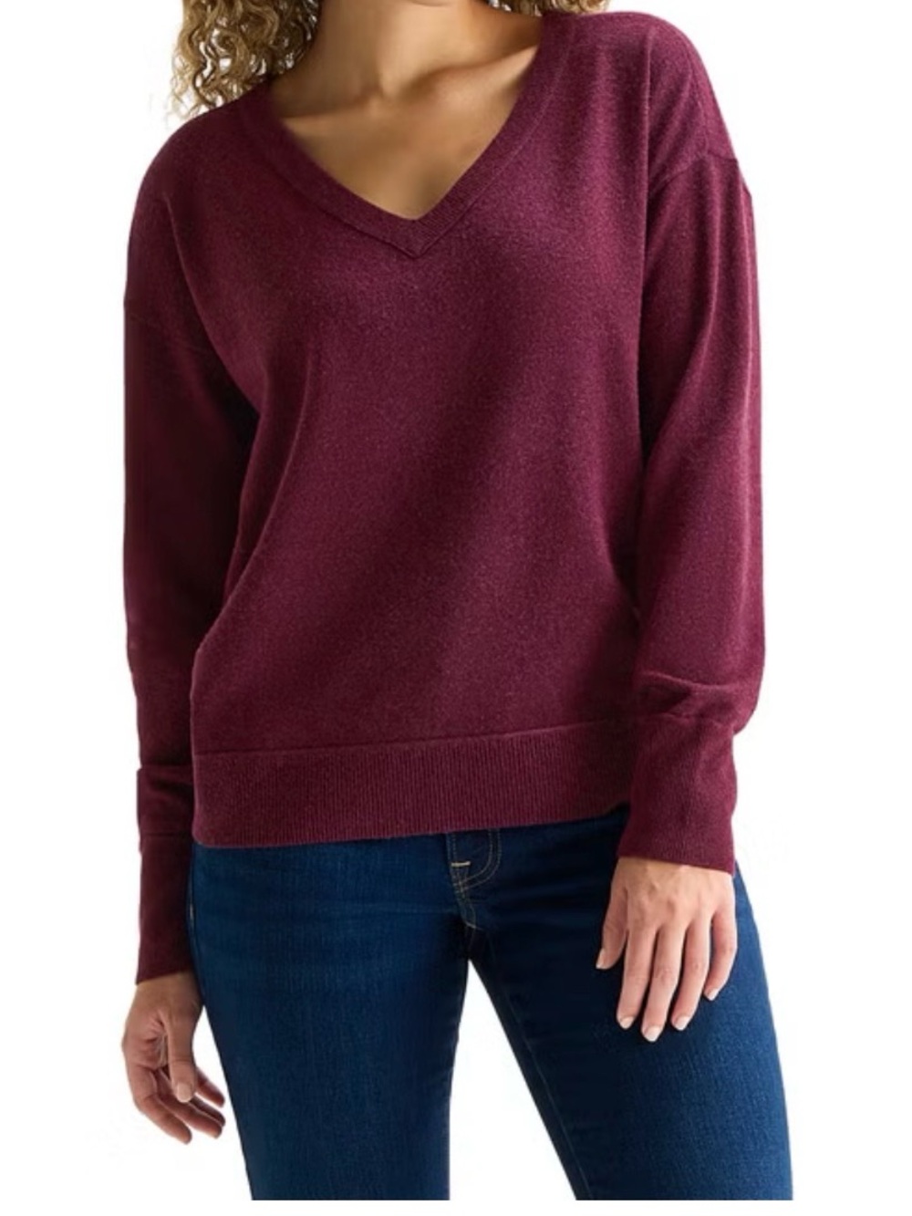 Lucky Brand Women's V-Neck Sweater